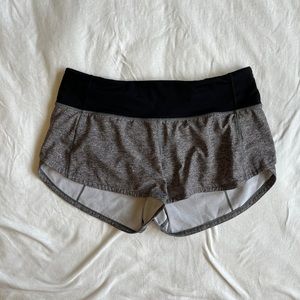 Lululemon Speed up 2.5” Shorts - Heather Lux Multi Black/Black